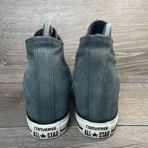 Converse CT All-Star Lux Gray Blue Leather Women’s Sz 8 Hidden Wedge Sneakers - Picture 5 of 12